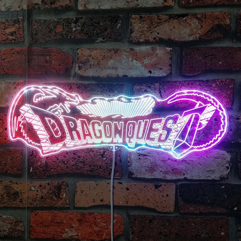 Dragon Quest Game Room Wall Night Light Decor