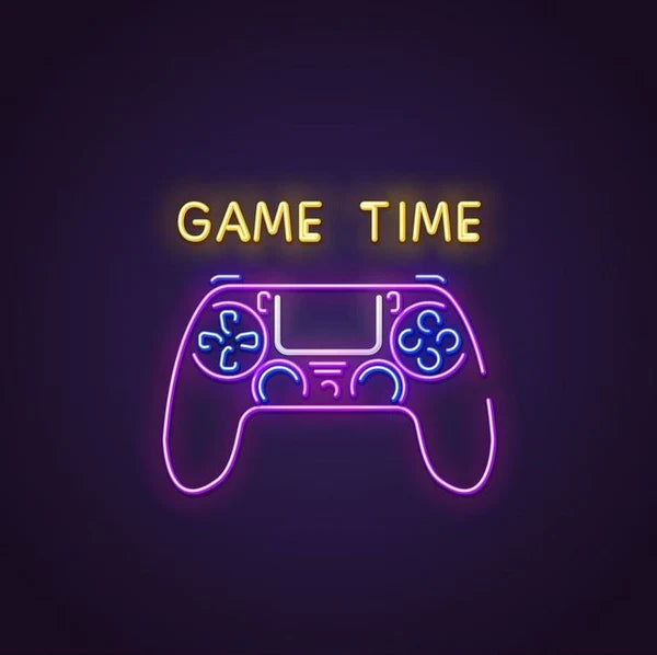 Game Time Neon Sign Board