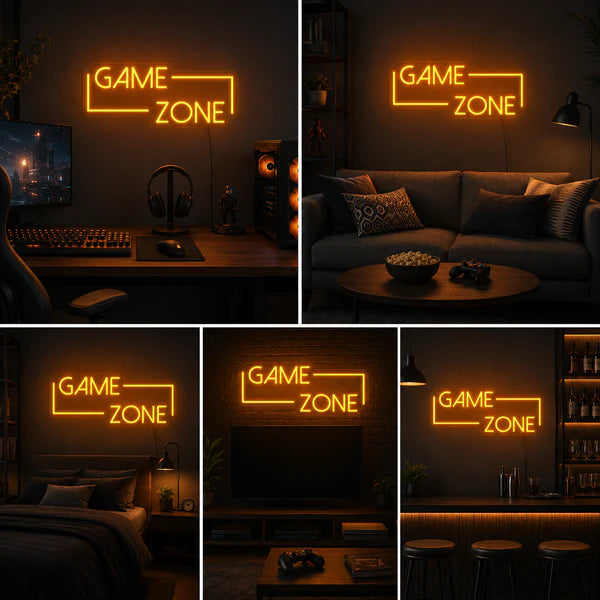 Game Zone Neon Sign Board