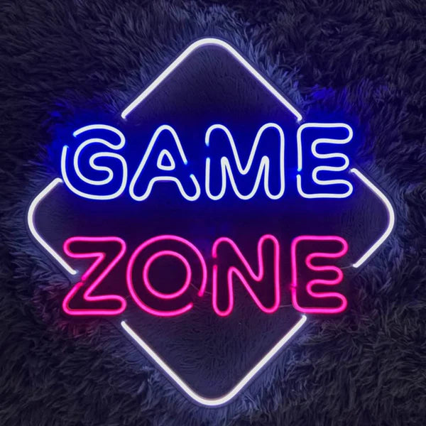 Neon Game Zone Sign Board