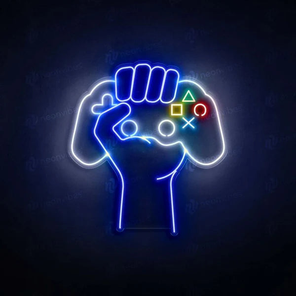 Gamer Power Neon Sign Board