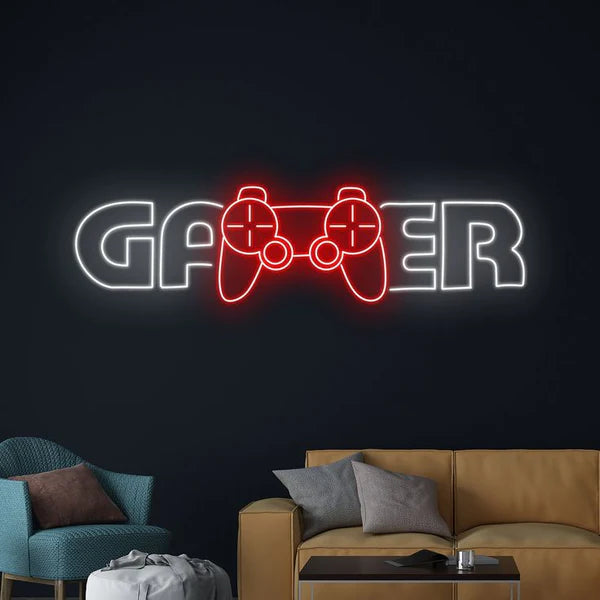 Gamer Neon Sign Board