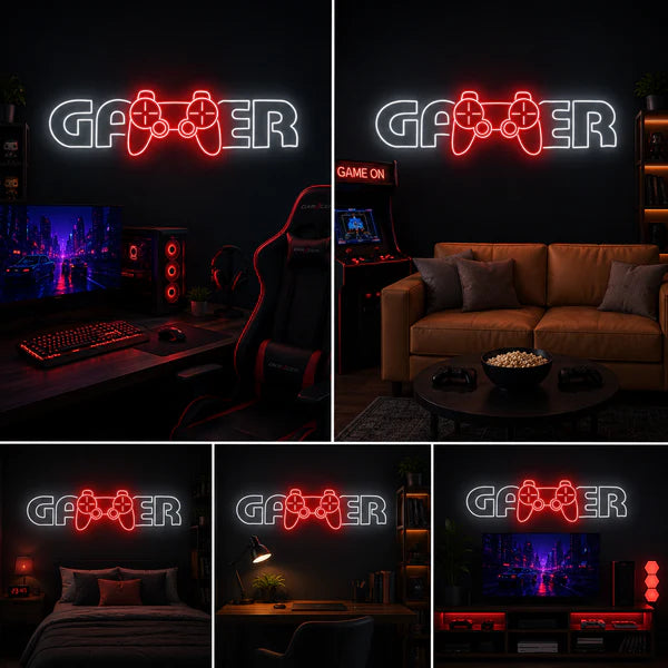 Gamer Neon Sign Board