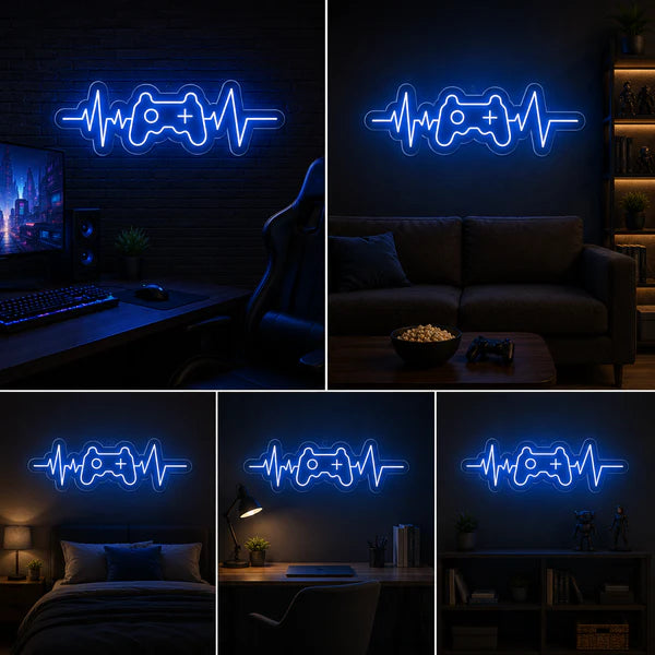 Gaming Controller Neon Sign Board