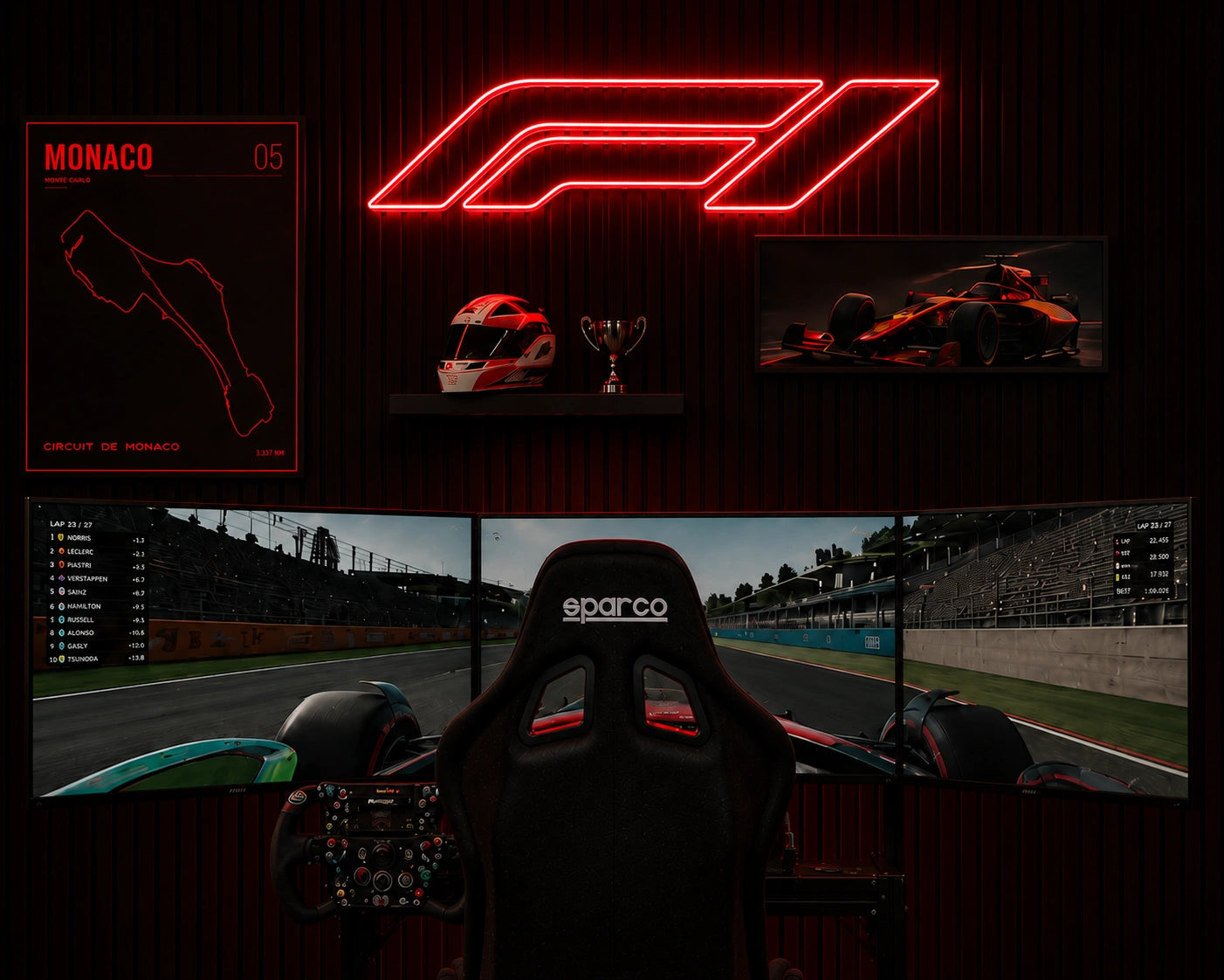F1 LED Wall Art Game room