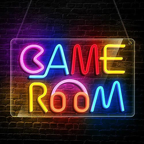 Neon Game Room Sign, Colorful Game Room Decor Sign