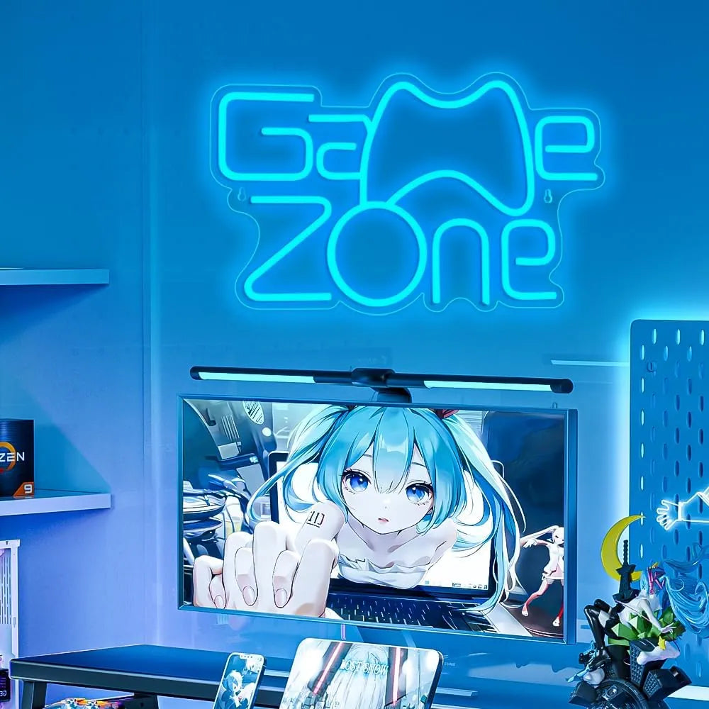 Arcade Style Game Zone Neon Wall Light