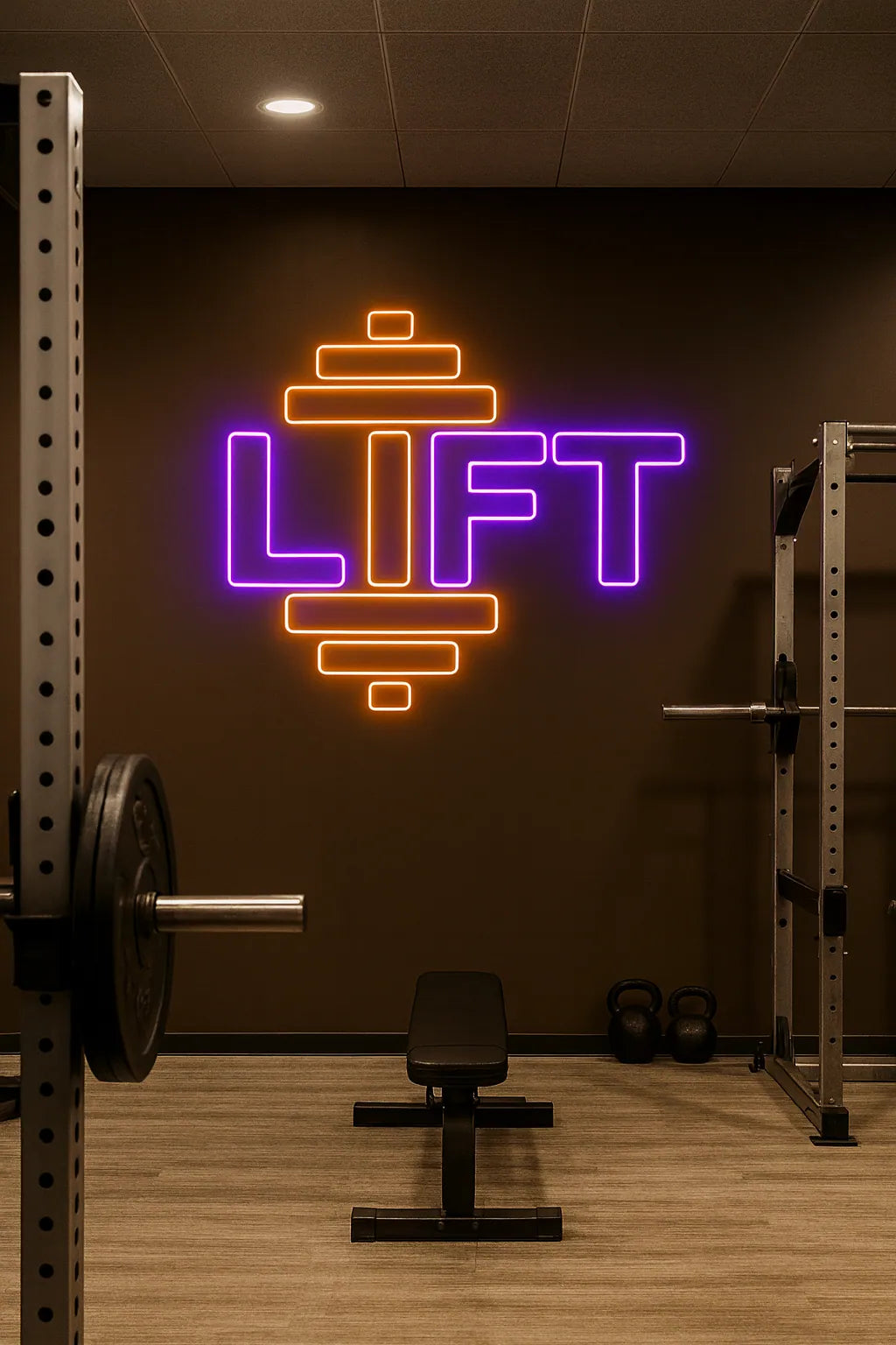 Lift Strong Gym Neon Sign for Fitness Enthusiasts