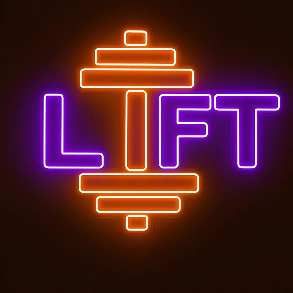 Lift Strong Gym Neon Sign for Fitness Enthusiasts