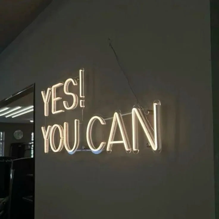 Yes You Can LED Neon Sign for Gym Wall Decor