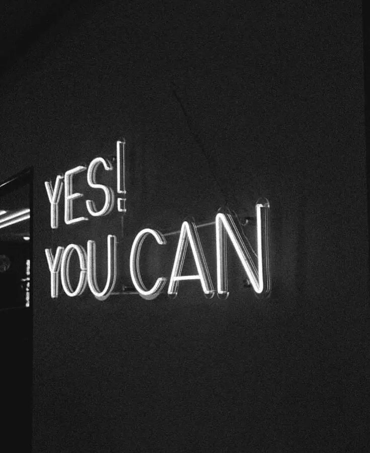 Yes You Can LED Neon Sign for Gym Wall Decor