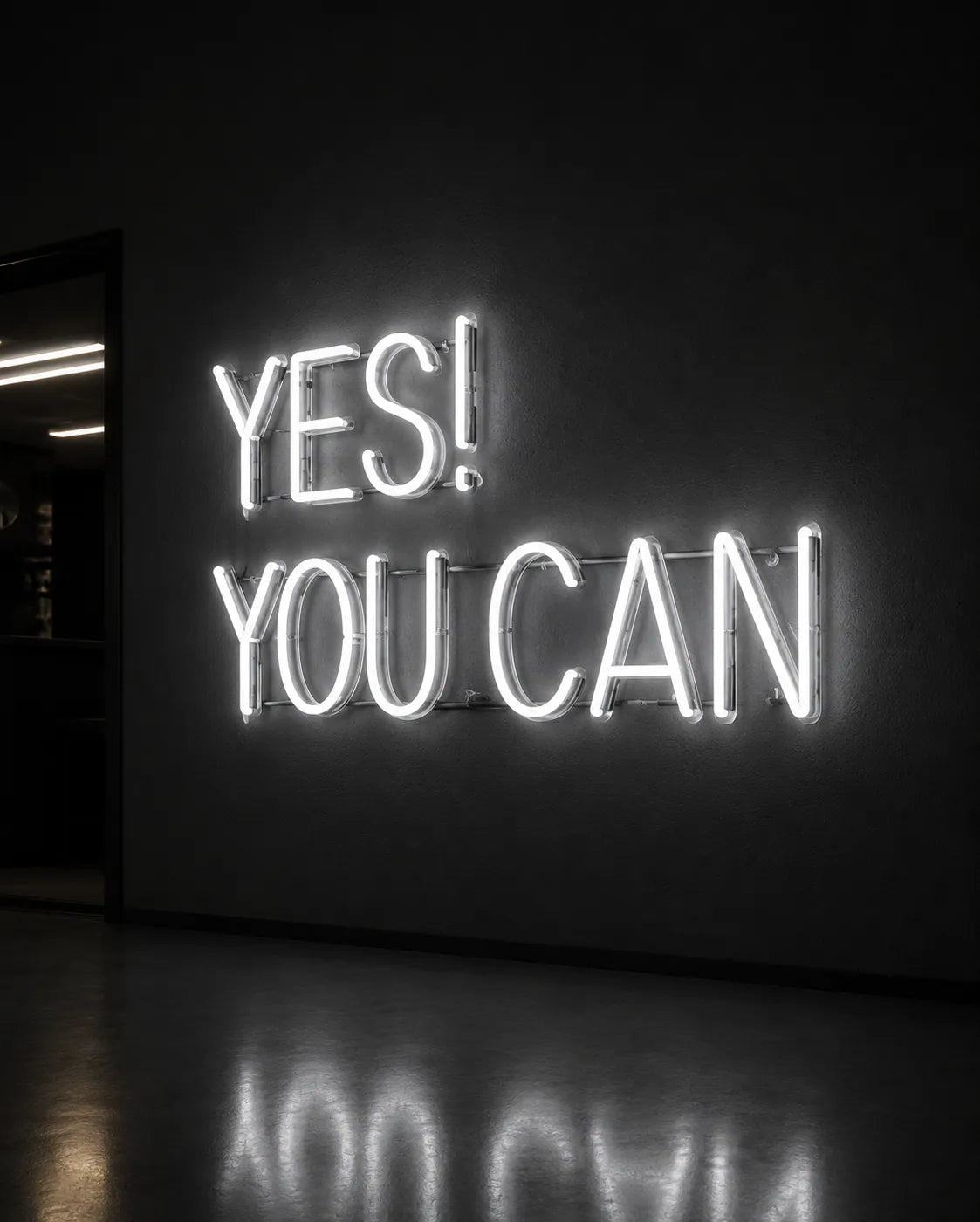 Yes You Can LED Neon Sign for Gym Wall Decor