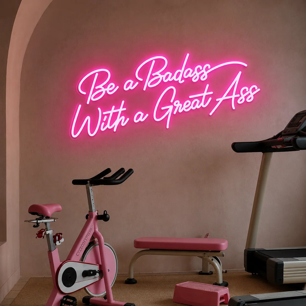Be a Badass With a Great Ass LED Neon Sign for Gym Decor