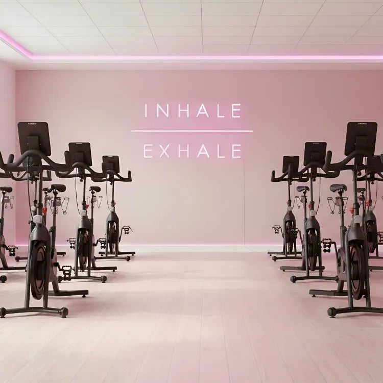 Inhale Exhale LED Neon Sign for Yoga Studio Decor