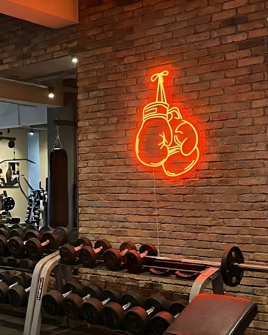 Boxing Gloves LED Neon Sign for Gym Wall Decor