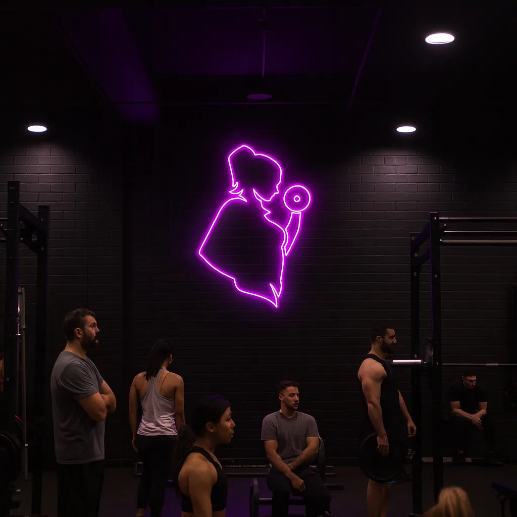 Women's Gym LED Neon Sign for Workout Rooms