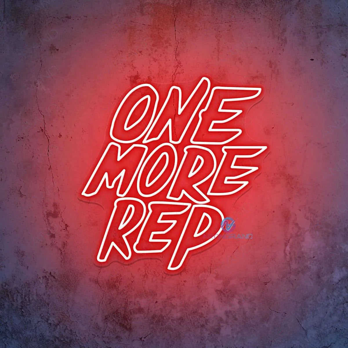 Premium One More Rep Neon Sign for Fitness Centers