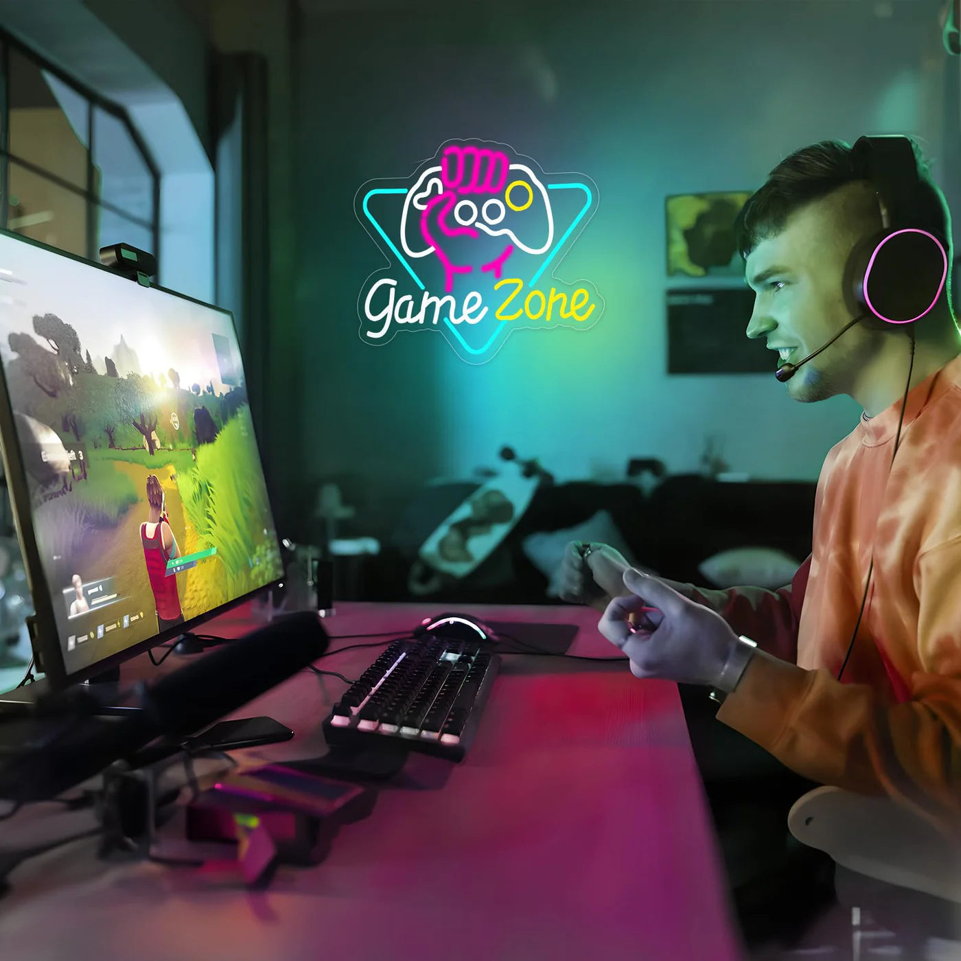 Game Zone Neon LED Sign