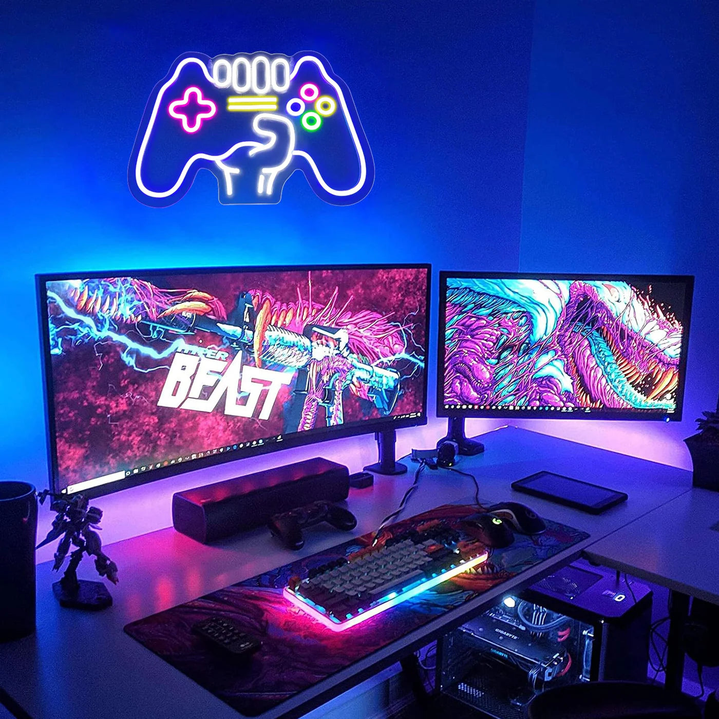 Gamer Hand Neon Sign