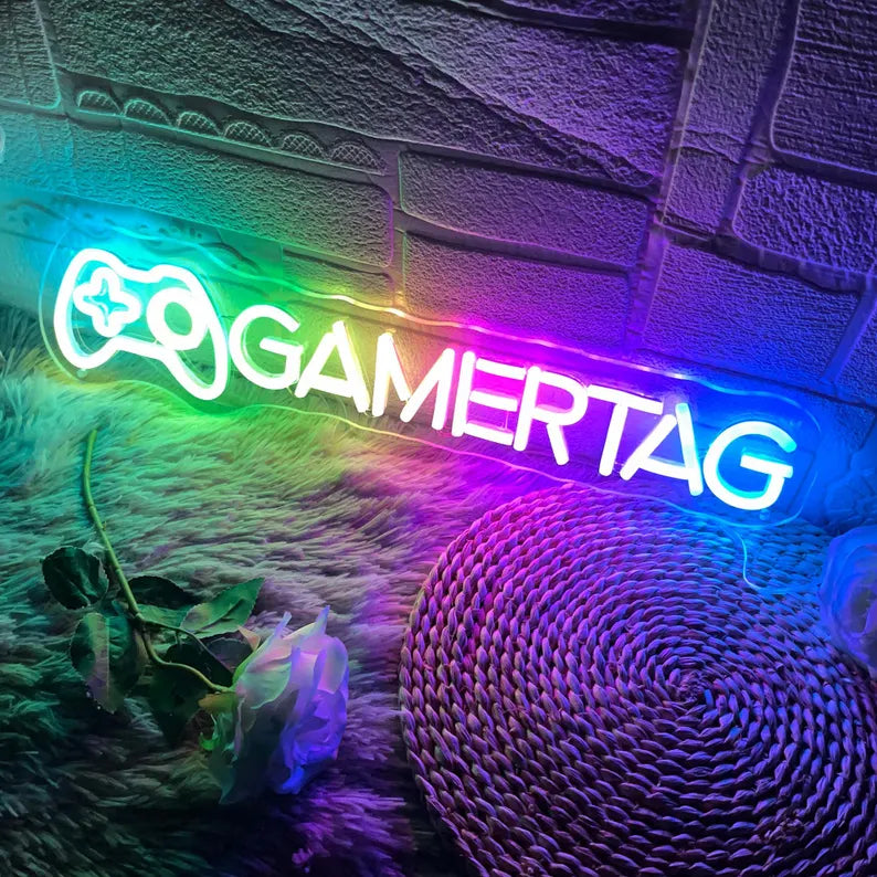 Gamer Tag LED Lights