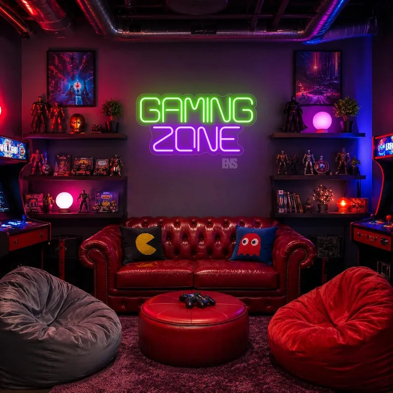 Gaming Zone Neon Sign LED Light