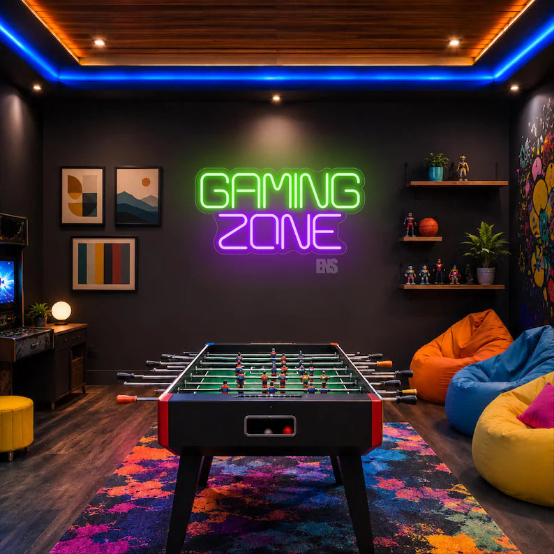 Gaming Zone Neon Sign LED Light