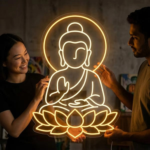 Gautam Buddha Neon Sign