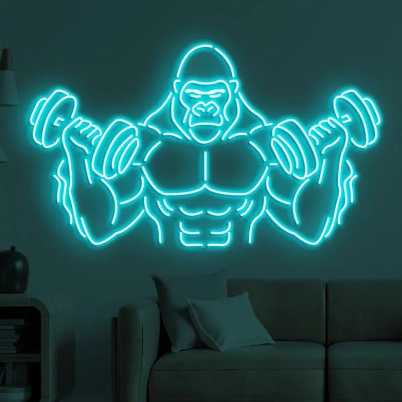 Gorilla Lifting Dumbbell LED Light