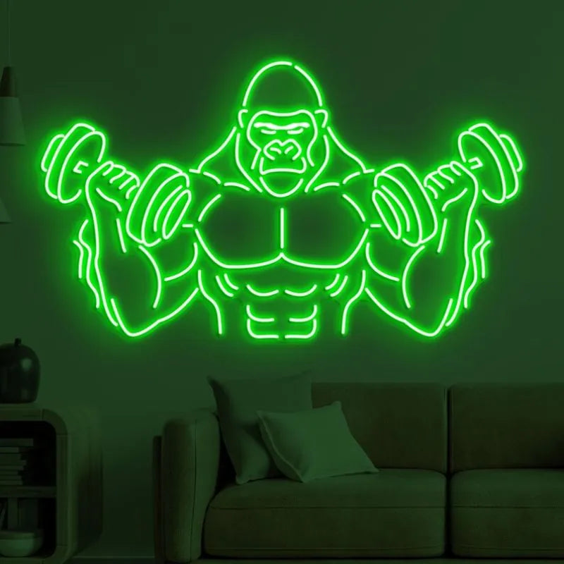 Gorilla Lifting Dumbbell LED Light
