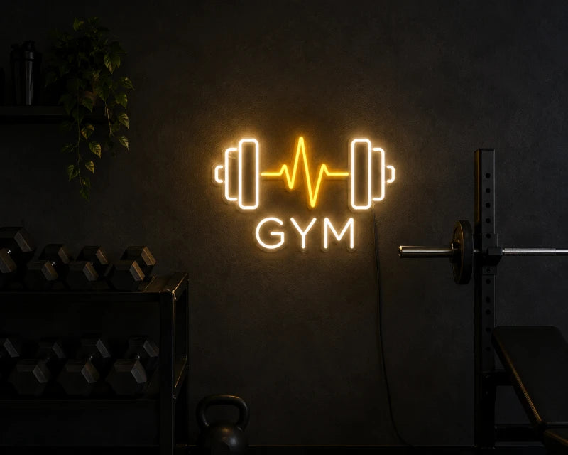 Gym Heartbeat Neon Sign