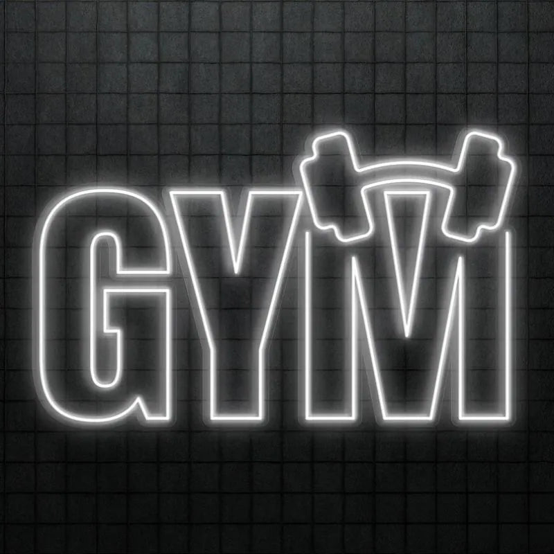 Gym Barbell LED Neon Sign