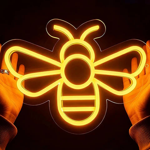Honey Bee Neon Light for Nursery & Kids Room Decoration