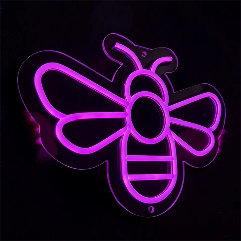 Honey Bee Neon Light for Nursery & Kids Room Decoration