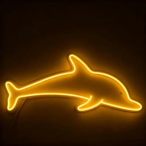 Dolphin LED Neon Sign for Bedroom & Home Decor