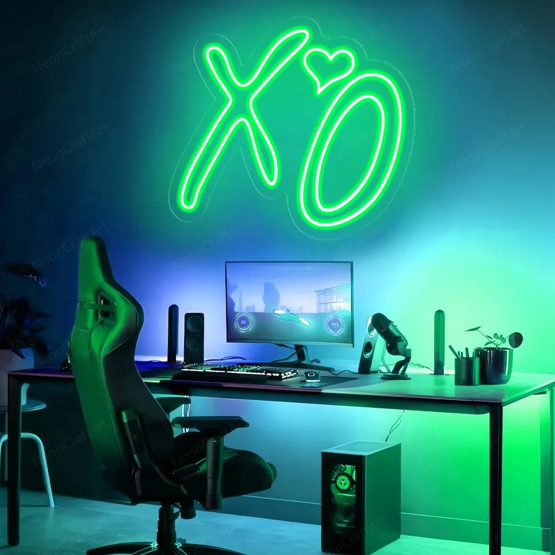 XO LED Neon Sign for Bedroom, Living Room & Home Decor