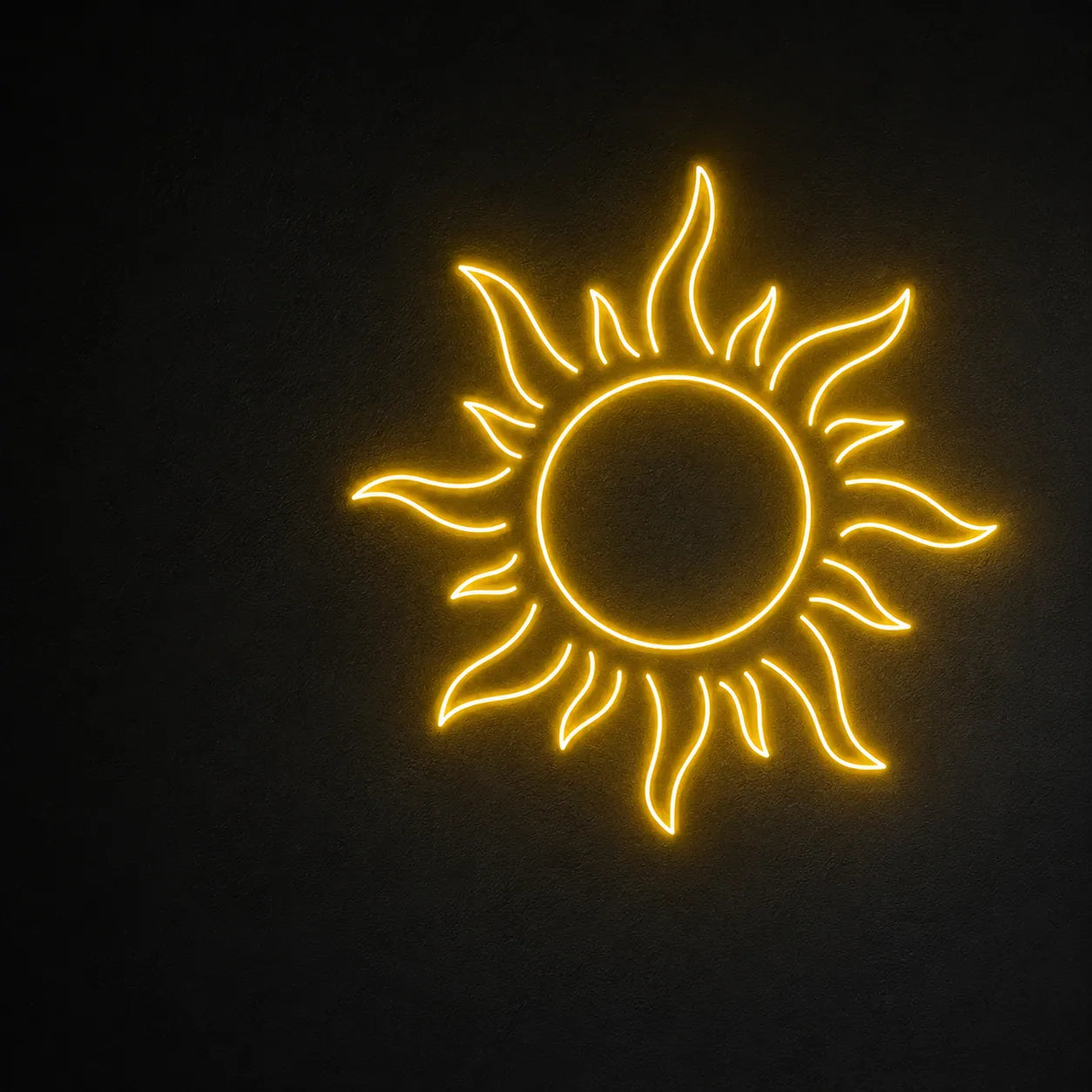 Sun Shape LED Neon Sign for Home Wall Decor