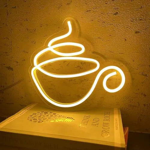 Coffee Lover Neon Light Wall Art for Home