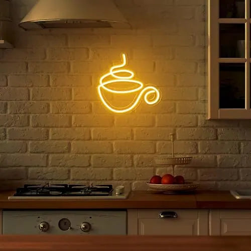 Coffee Lover Neon Light Wall Art for Home