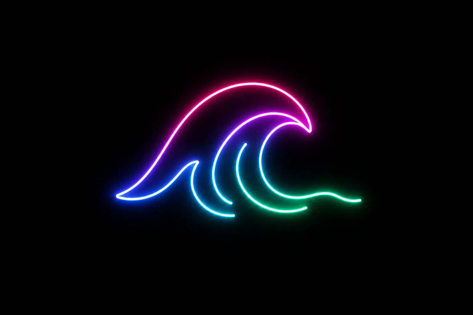 Ocean Wave LED Neon Sign for Coastal Home Decor