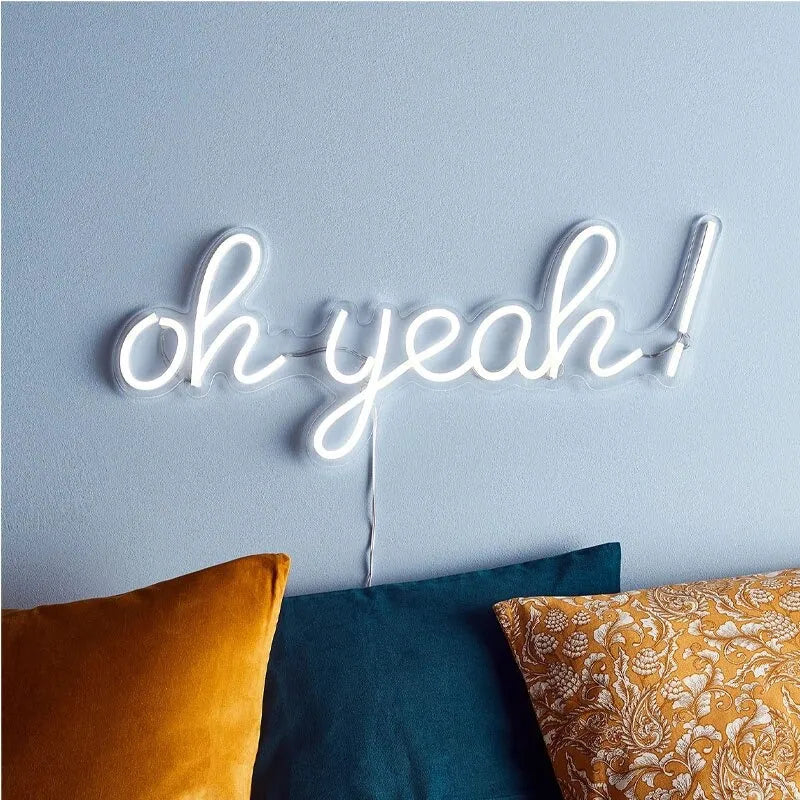 Oh Yeah! Neon Light for Fun Home Decor