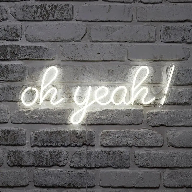 Oh Yeah! Neon Light for Fun Home Decor