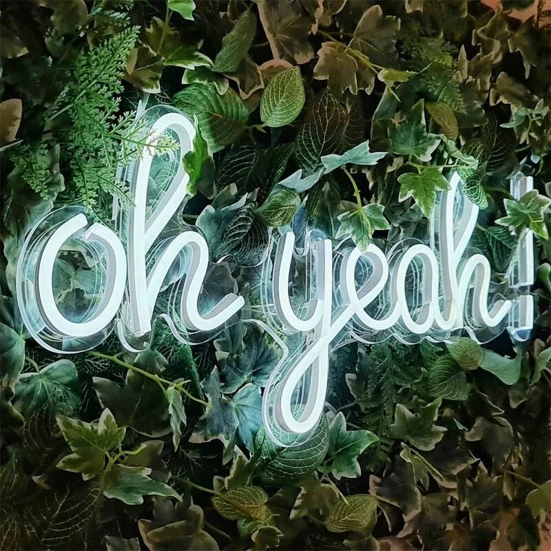 Oh Yeah! Neon Light for Fun Home Decor