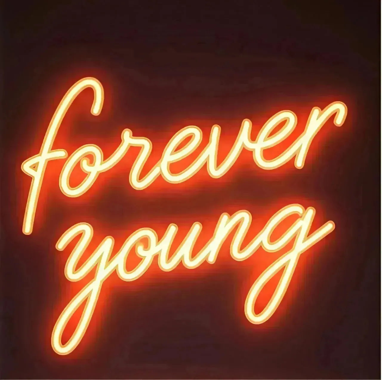 Forever Young LED Neon Sign for Home & Bedroom Decor
