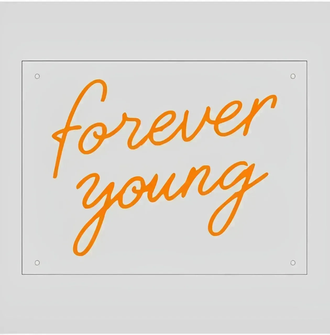 Forever Young LED Neon Sign for Home & Bedroom Decor