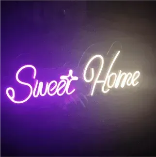 Sweet Home LED Neon Sign for Modern Home Décor