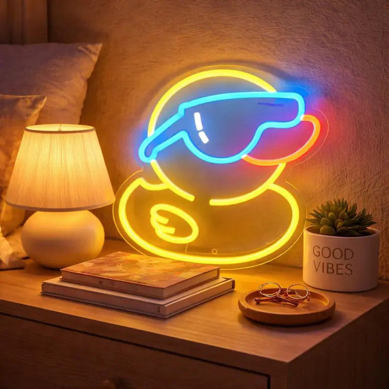 Cool Duck LED Neon Sign for Bedroom & Gaming Room Decor
