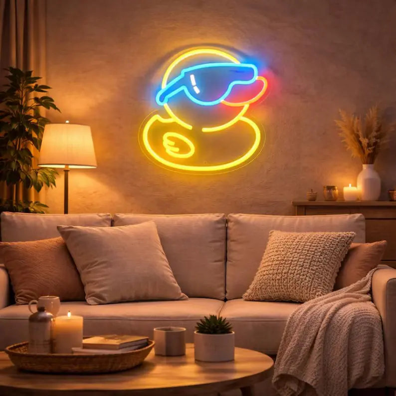 Cool Duck LED Neon Sign for Bedroom & Gaming Room Decor
