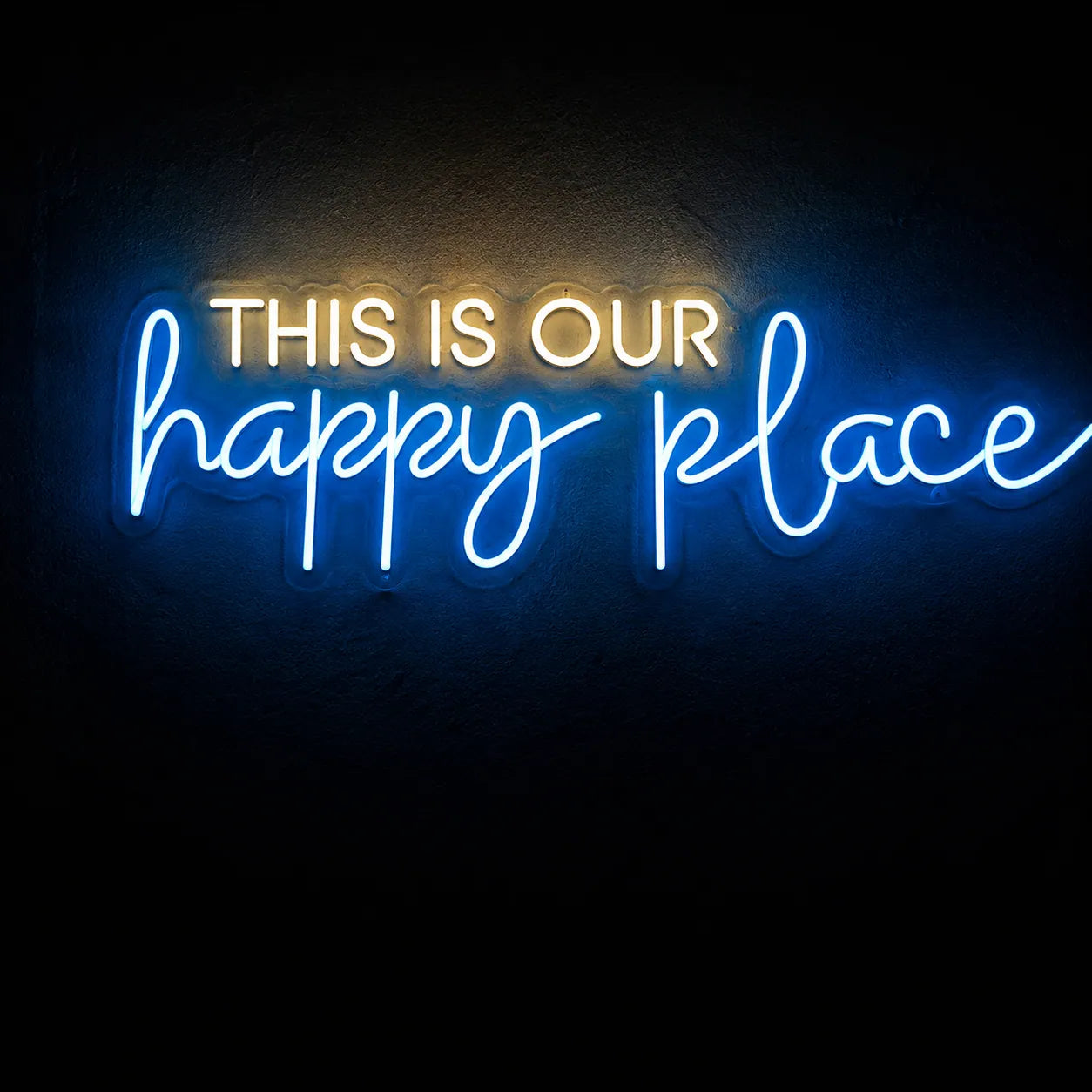 This Is Our Happy Place Neon Light for Bedroom & Living Room