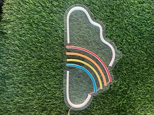 Rainbow Cloud LED Neon Sign for Bedroom & Home Decor