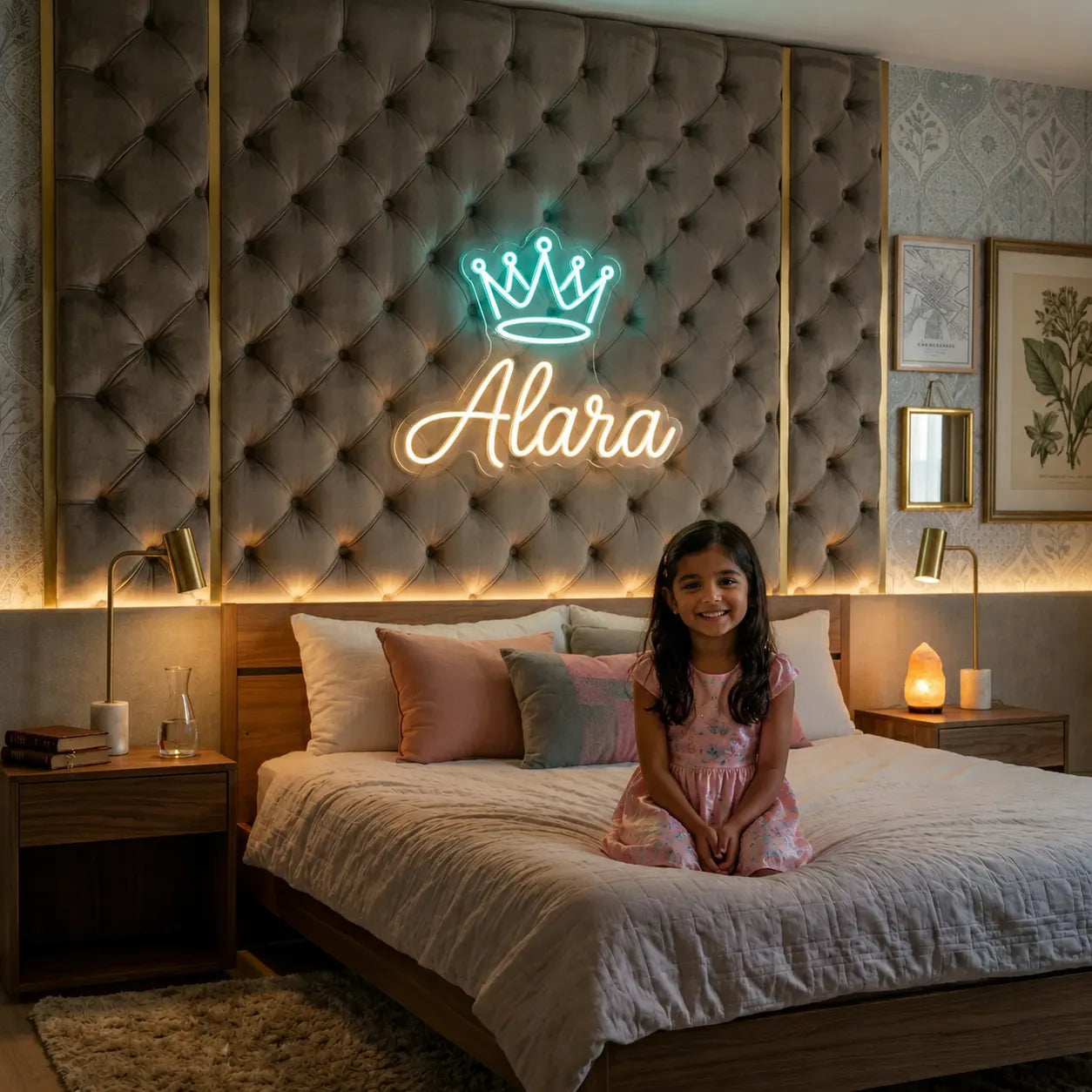 Personalized Kids Name LED Neon Sign for Bedroom Decor